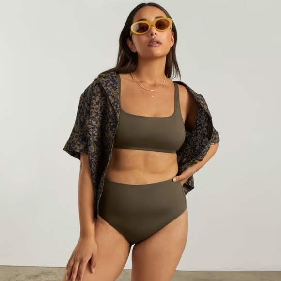 Everlane The High-Rise Hipster Bottom NWT Size  Large in Beech SOLD OUT ONLINE - Picture 4 of 10